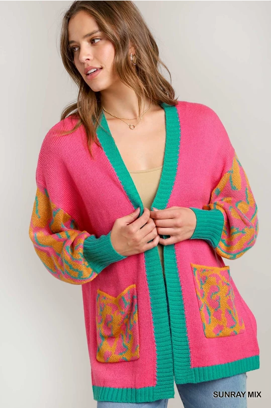 Wild & Free Colorblock Cardigan