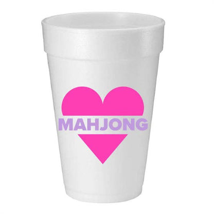 HEART MAHJONG REVERSE COLOR FOAM CUP