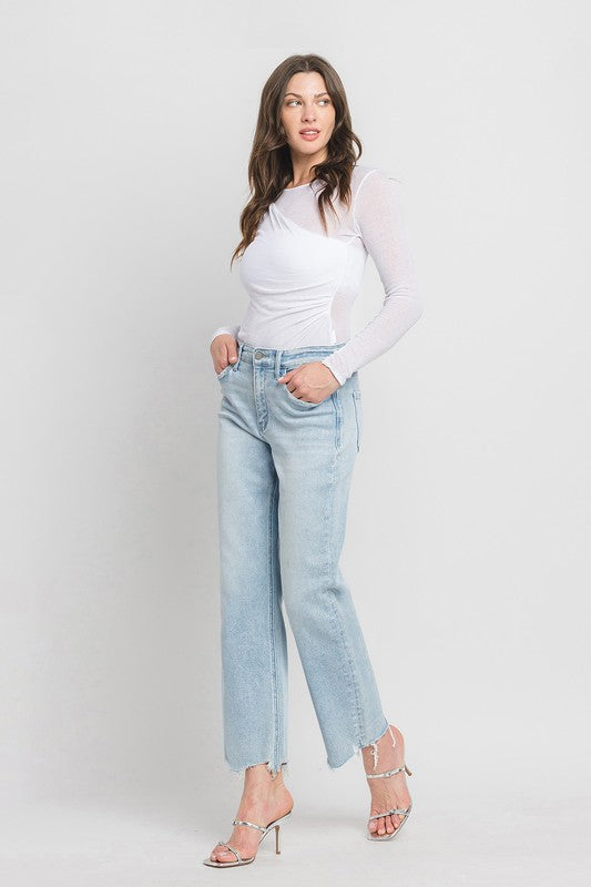 MERITORIOUS High Rise Slim Wide Jeans