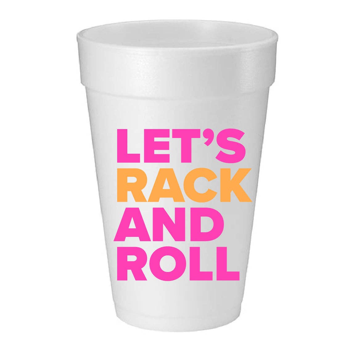 Let's Rack and Roll Mahjong Foam Cup Set