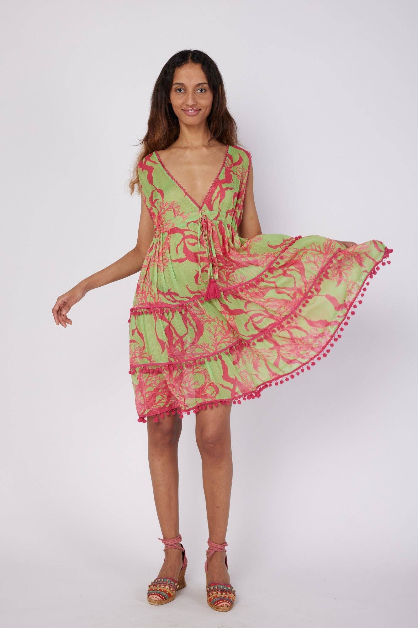 Paula Cover Up Resort Dress: O/S