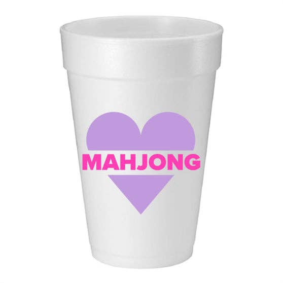 HEART MAHJONG REVERSE COLOR FOAM CUP