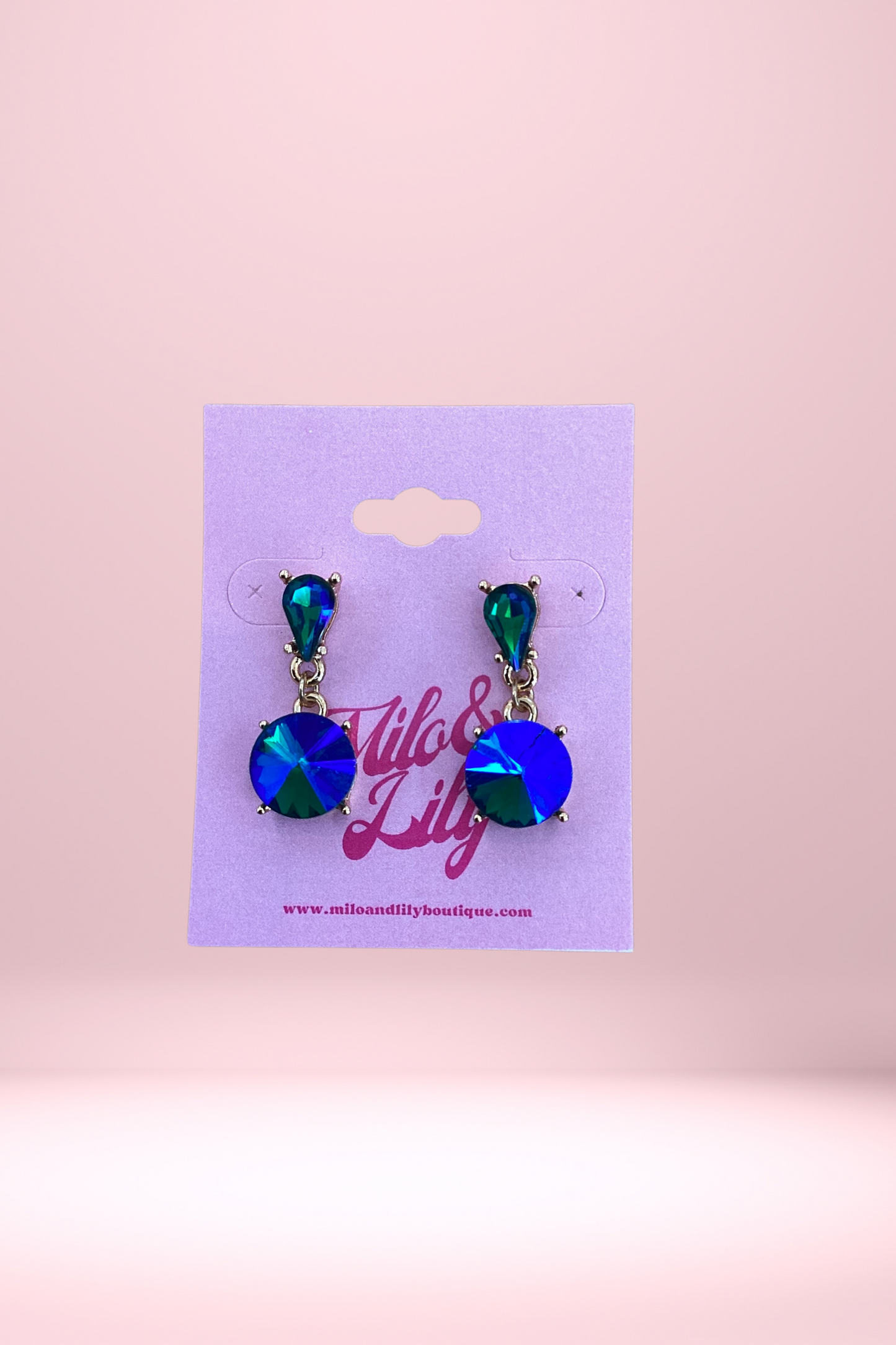 Iridescent Blue & Green Earrings