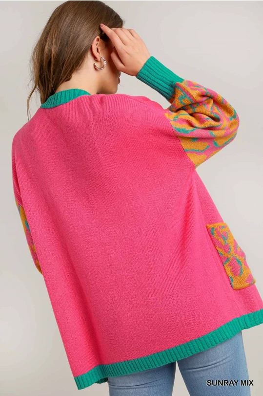 Wild & Free Colorblock Cardigan