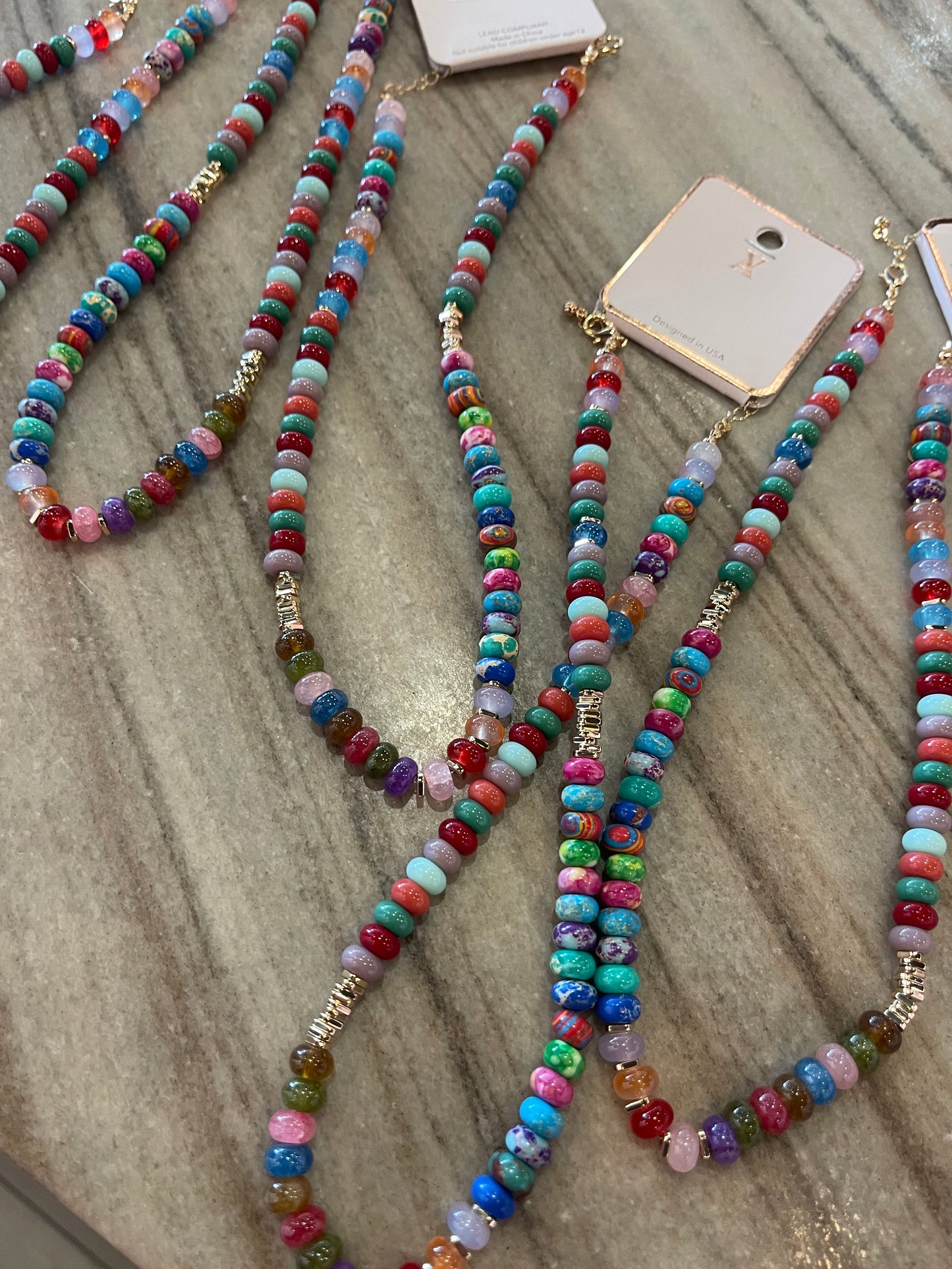 Rainbow Stone Necklace