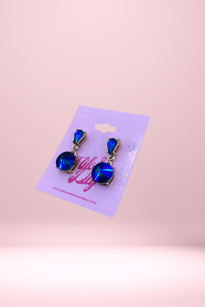 Iridescent Blue & Green Earrings