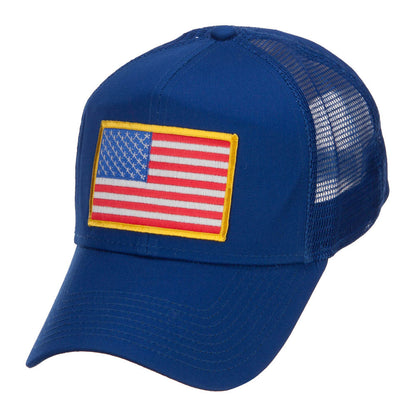 Royal Blue American 🇺🇸 Flag Patch Hat