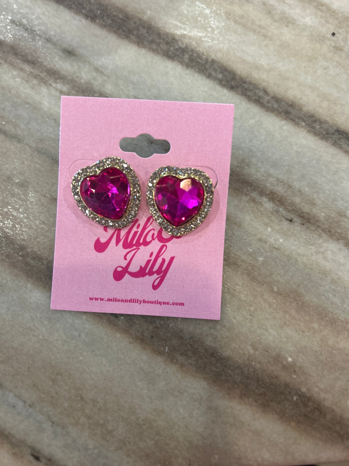 Barbie Heart Stud Earrings