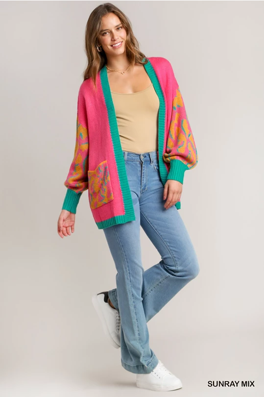 Wild & Free Colorblock Cardigan