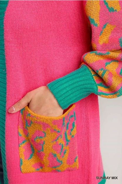 Wild & Free Colorblock Cardigan