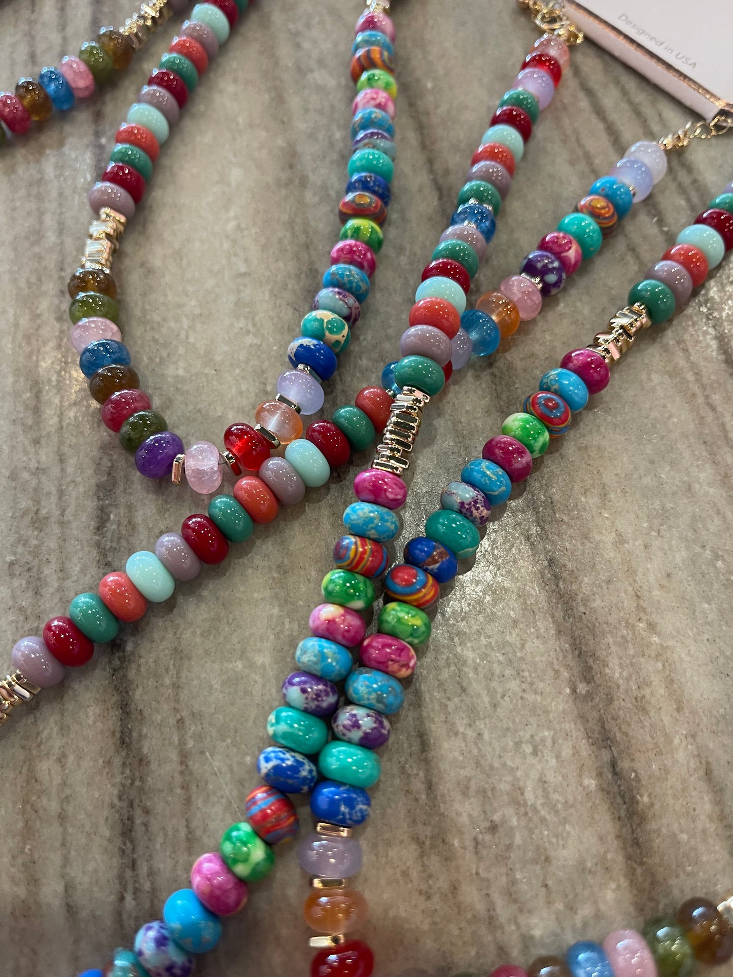 Rainbow Stone Necklace