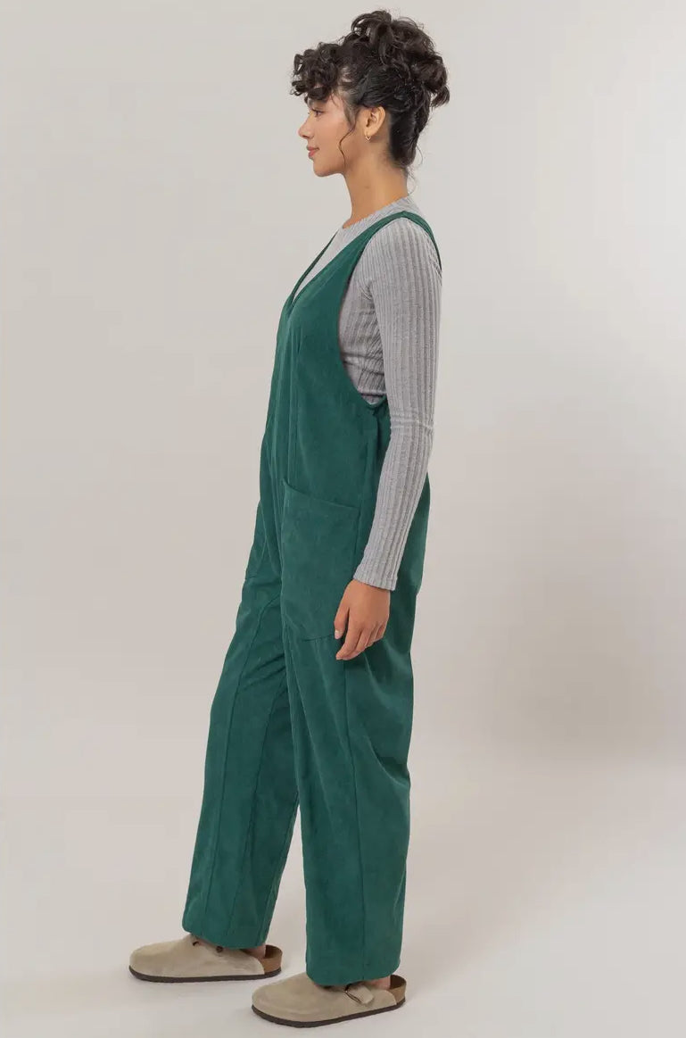 Evergreen Corduroy Jumpsuit