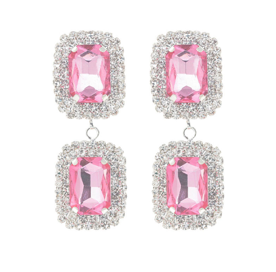 Crystal Gem 💎 Drop Dangle Earrings