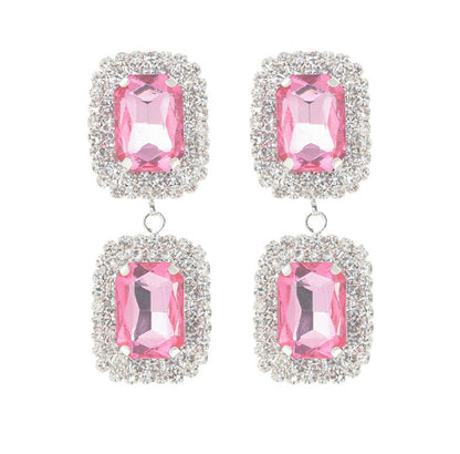 Crystal Gem 💎 Drop Dangle Earrings