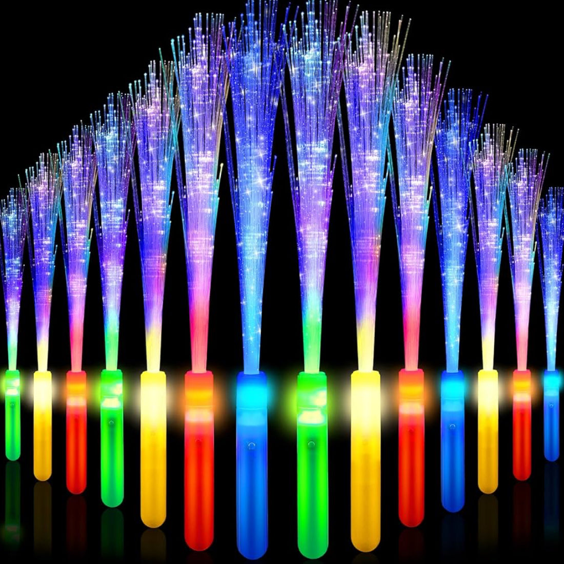 Fiber Optic Wand 13.8 Inch Colorful Glow Sticks