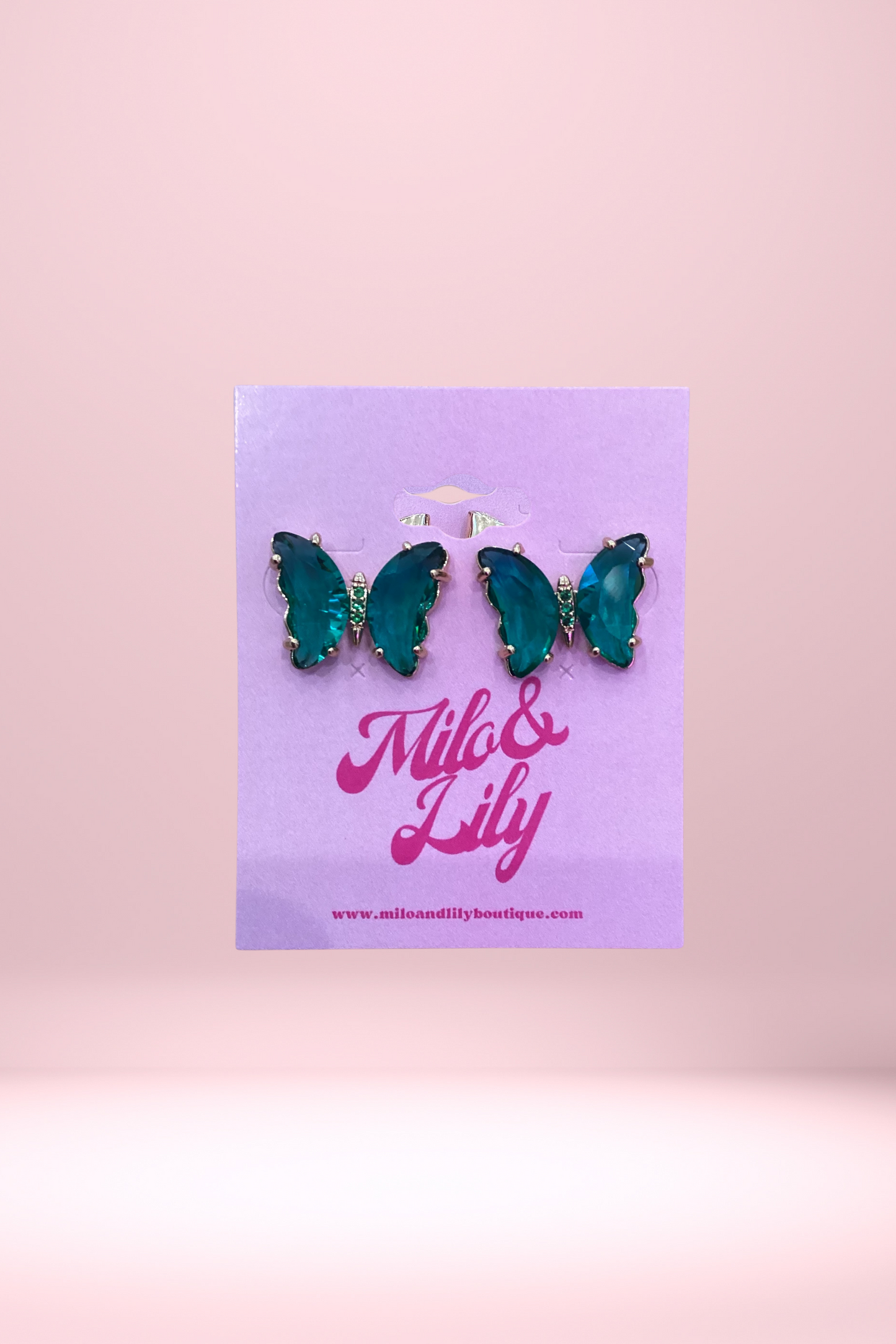 In Full Color Butterfly Stud Earrings