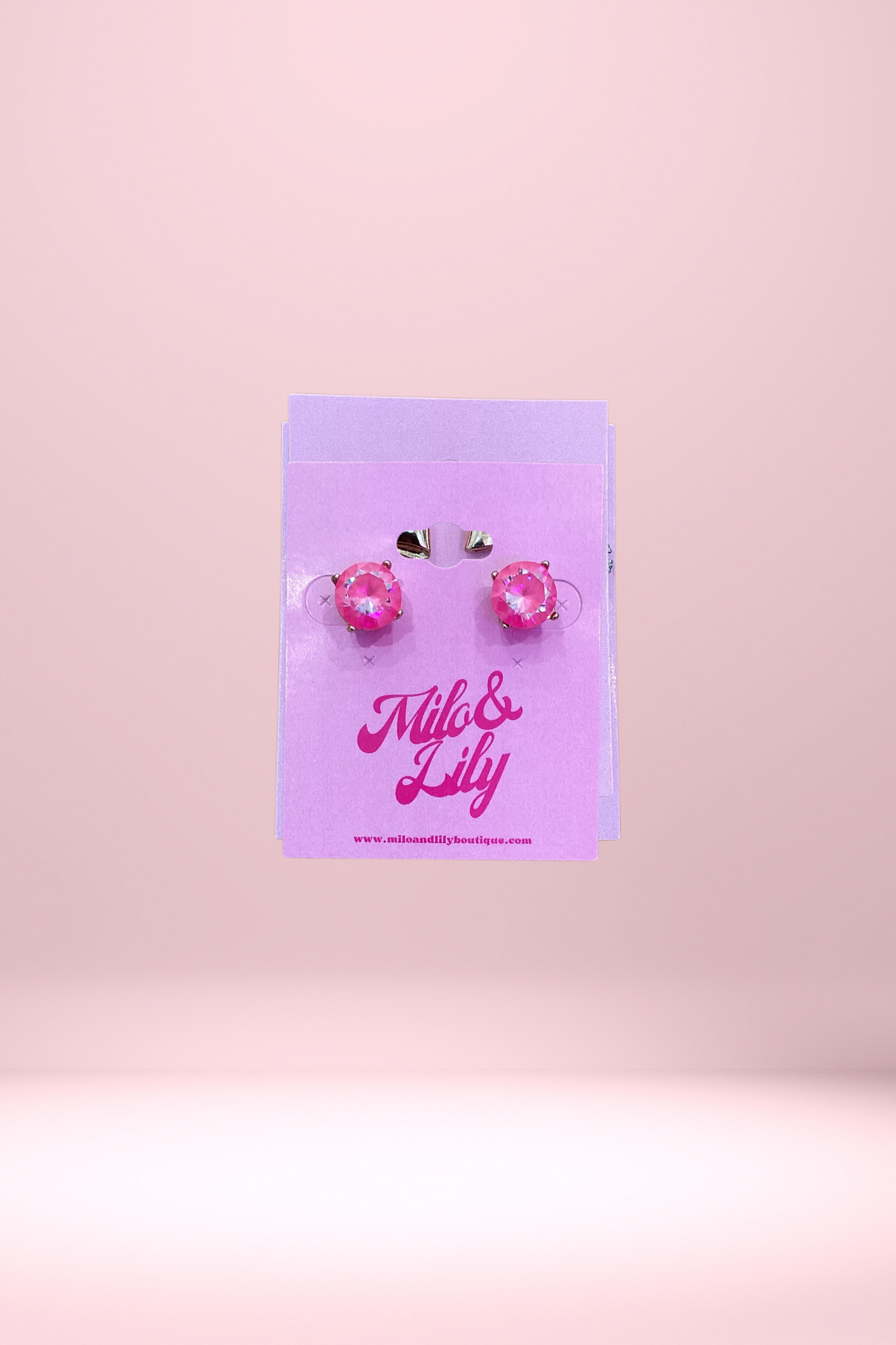 Joyful Pink Stud Earrings