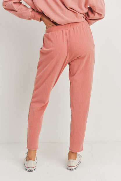 Lazy Days Drawstring Joggers - Mauve