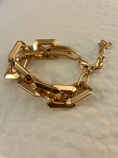 Gold Link Chain Bracelet