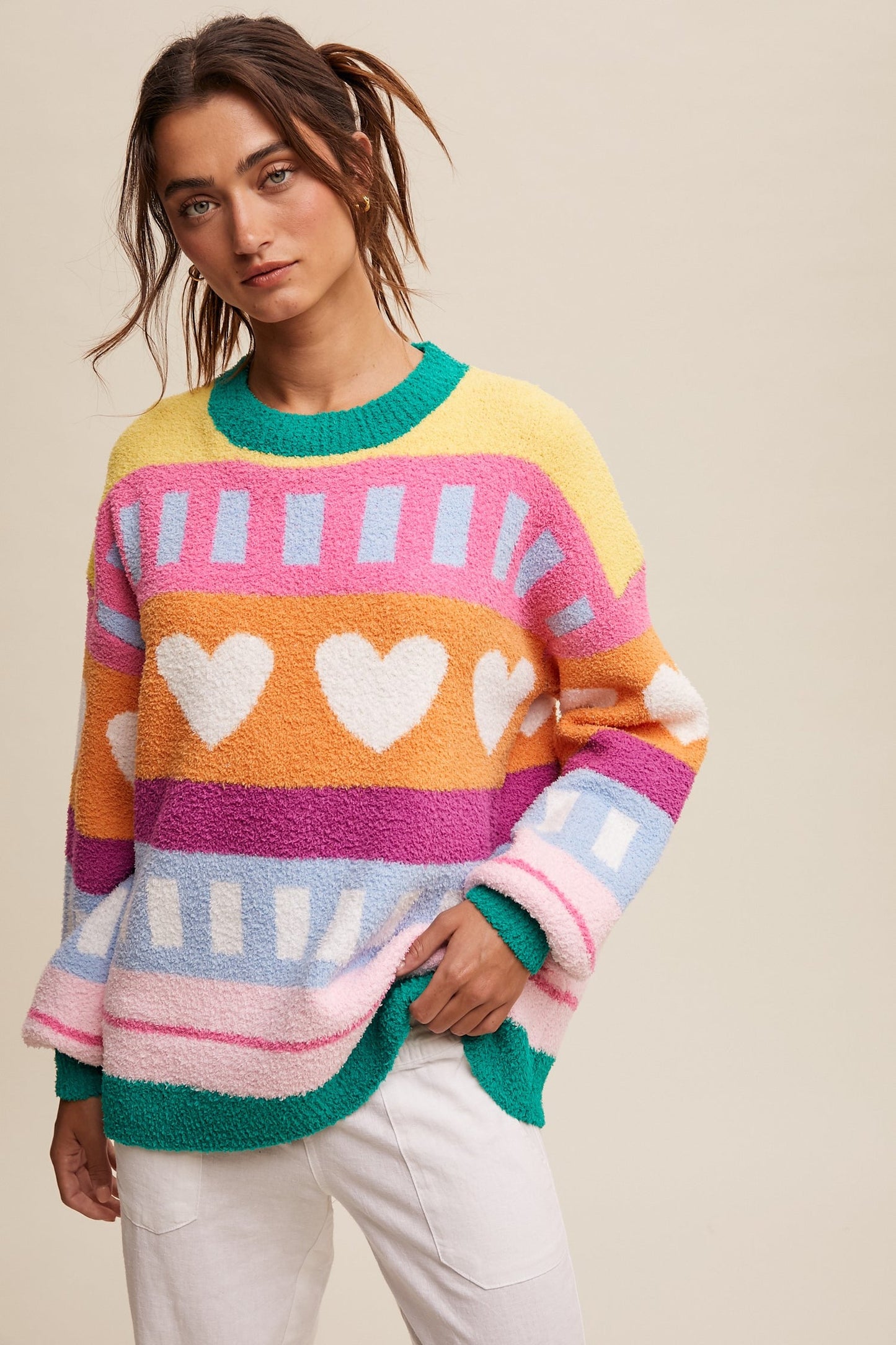 Joyful Heart Colorblock Sweater