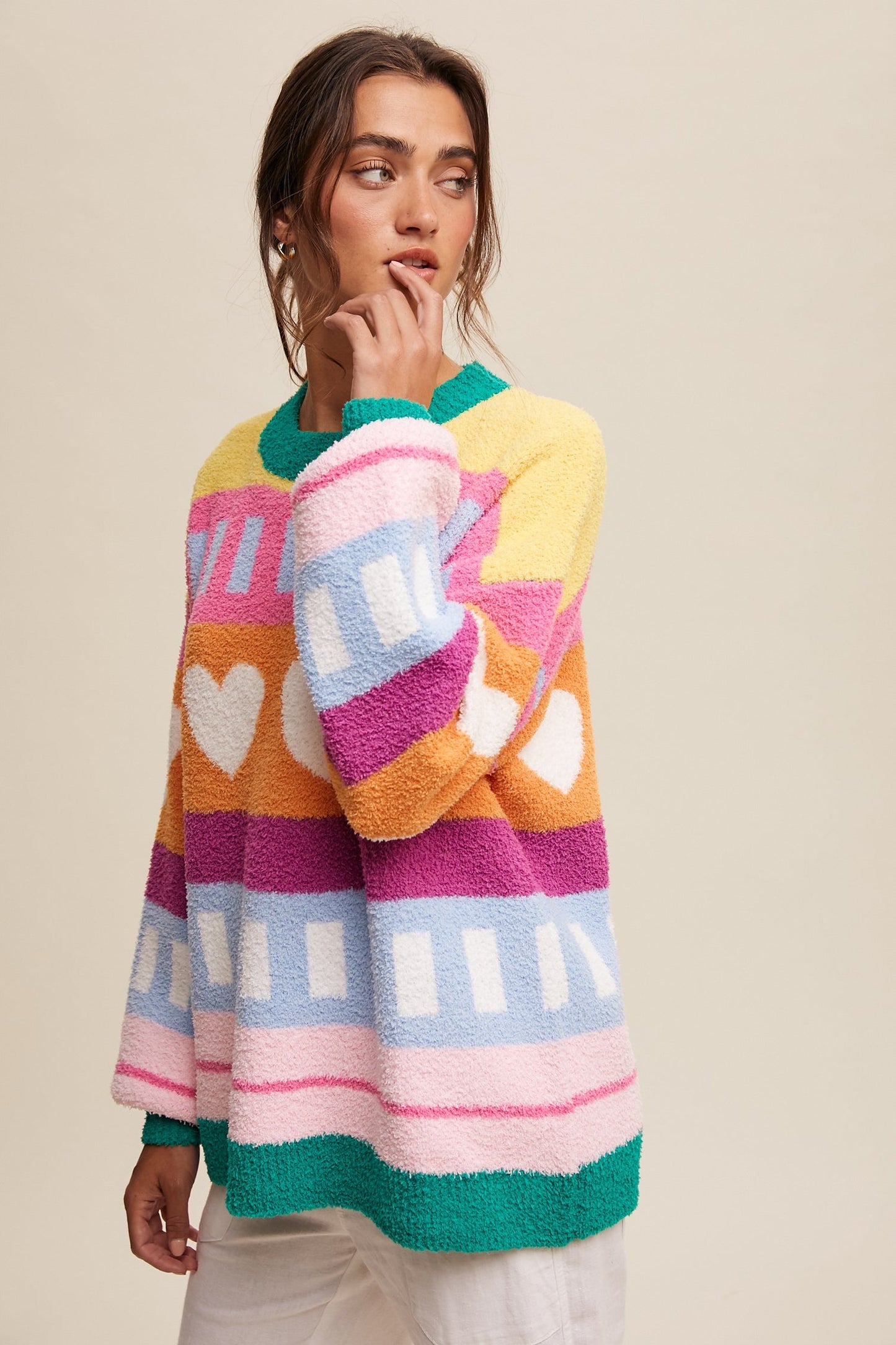 Joyful Heart Colorblock Sweater