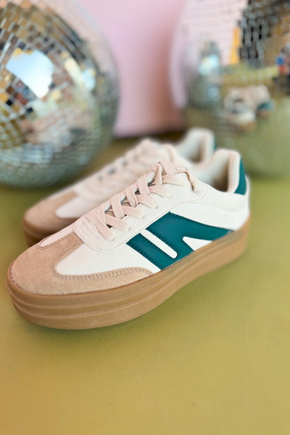 Topper Green Color Block Platform Sneakers