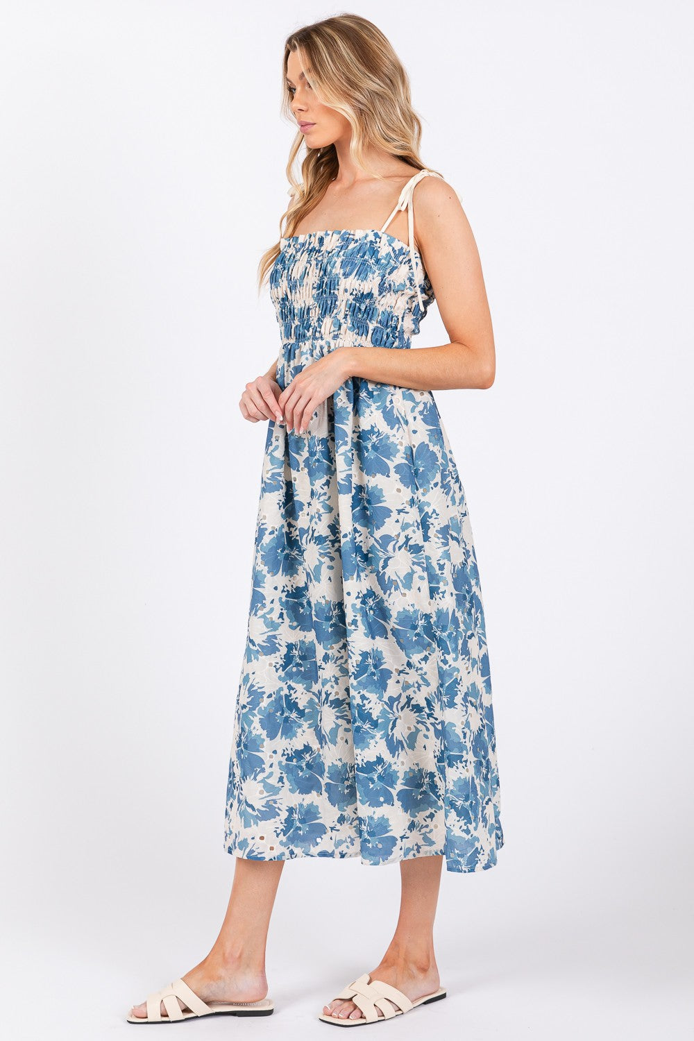 Love Shack Floral Midi Dress